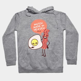 Eggs and bacon match made in heaven valentine Hoodie